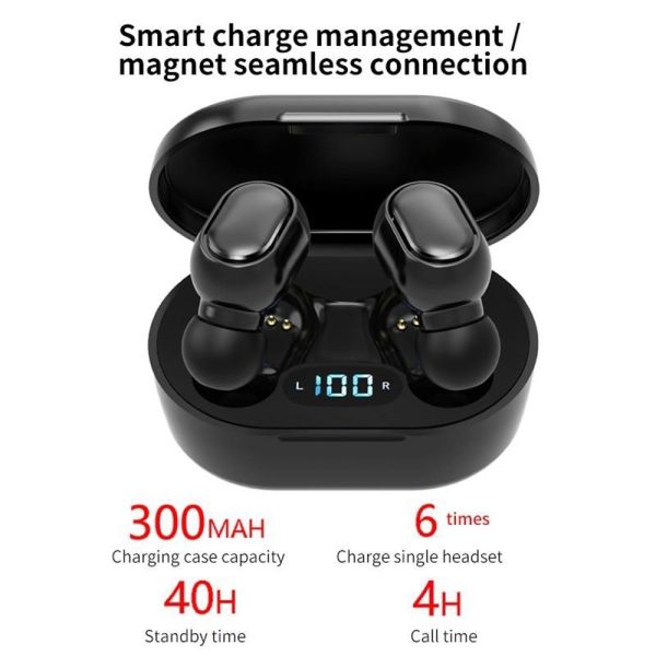 Наушник Earbuds Auriculares цифрового дисплея Bluetooths беспроводного Earbuds наушника Ture водоустойчивый