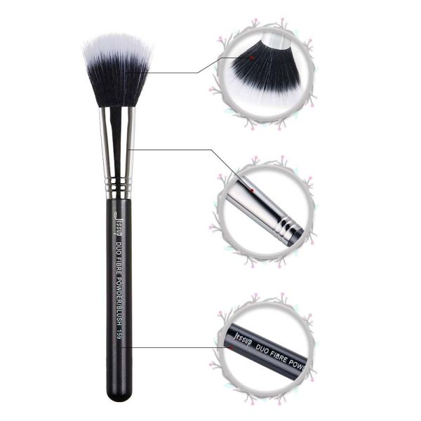 Jessup 18.1cm Individual Makeup Brushes Duo Fiber Blush Brush