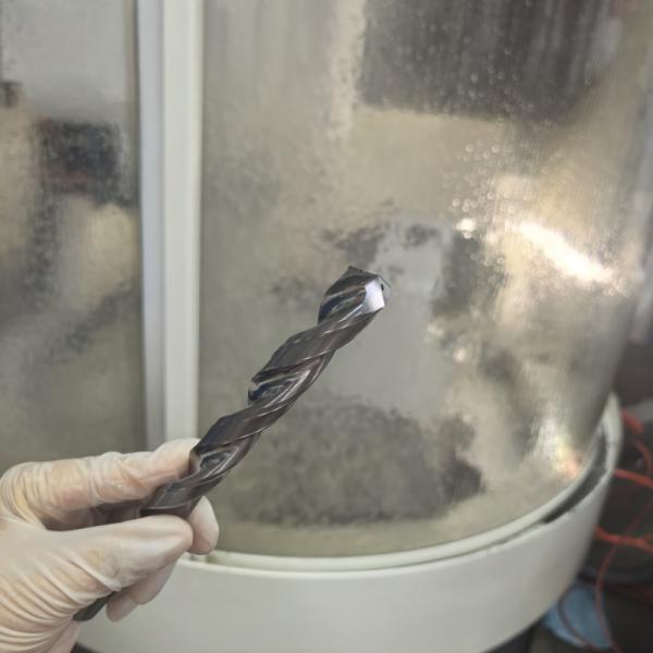High Hardness Deep Hole Solid Carbide Twist Drill Bit 16mm With Internal Coolant