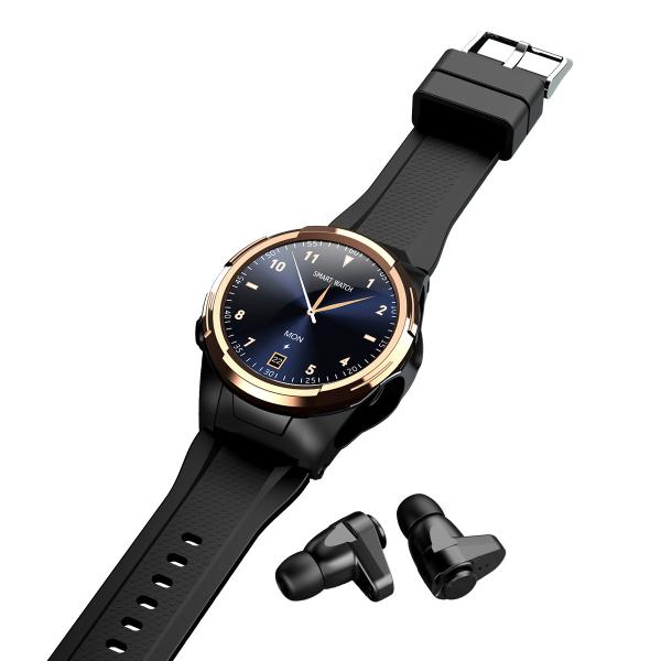 IPS Screen Wireless Earphone Smart Watch Steel Strap Smartwatch And Earbuds 2 In 1