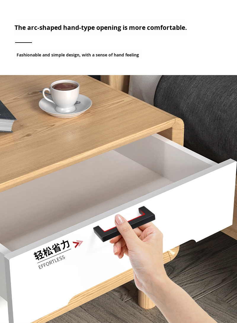 Modern Simple Stainless Steel Single Hole Furniture Handle Small Long Cabinet Door Knobs for Living Room Wardrobe Hardware