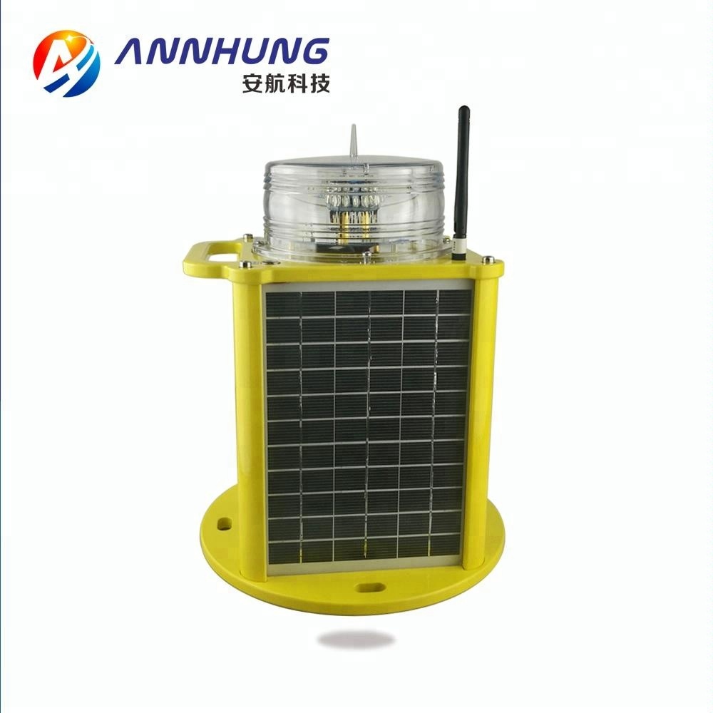 Solar Airfield Light with IP68 Waterproof LED Airport Lighting Featuring Mono Crystalline Silicon Solar Panel and Wireless Remote Control