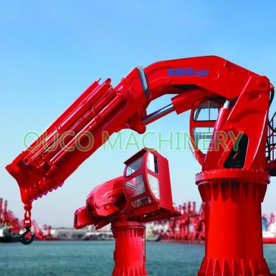 Guindaste a pouca distância do mar de 5t 20M Hydraulic Folding Boom