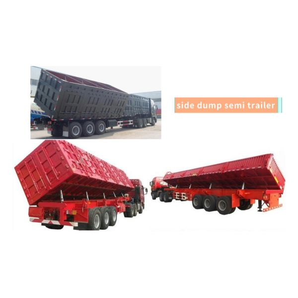 12000х2500х1500мм стальной суперссылки боковой наклонитель нагрузочный прицеп 60 тонн тандемный грузовик продажи