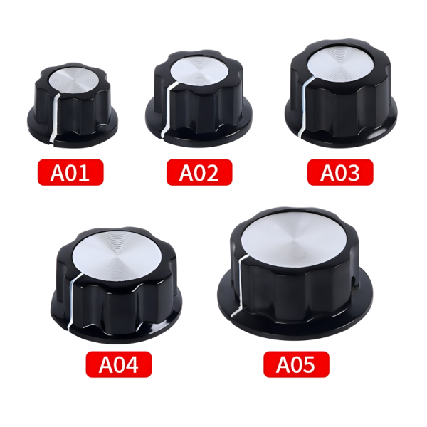 MF-A01 MF-A02 MF-A03 Potentiometer Knob 6mm Bakelite Knob Black