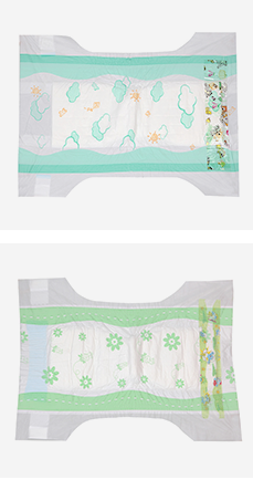 PP Tape OEM Design Pampering Newborn Baby Diapers With PE Backsheet Film