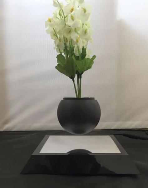 square base rotating magnetic floating levitation air bonsai flowerpot pot planters