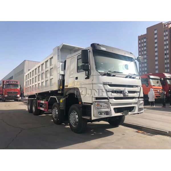 HOWO 8x4 Euro2 371hp Heavy Tipper Trucks With 7.2m Cargo Body