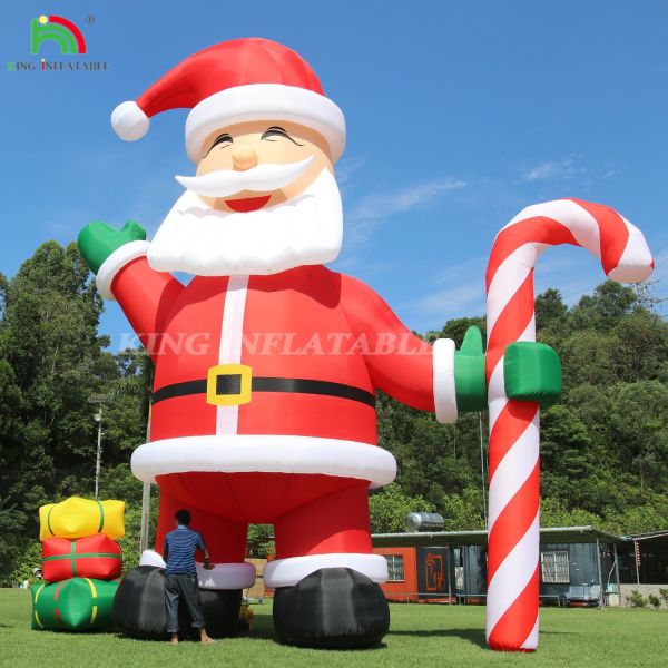 20ft 26ft 33ft Christmas Outdoor Decoration Giant Inflatable Santa Claus For Advertisement