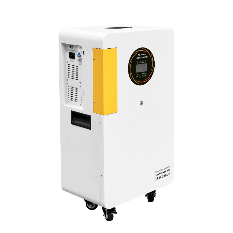 3.6KW&7.68KWh All‑in‑One Hybrid Energy Storage Cabinet | 220V Home Solar Backup Power System