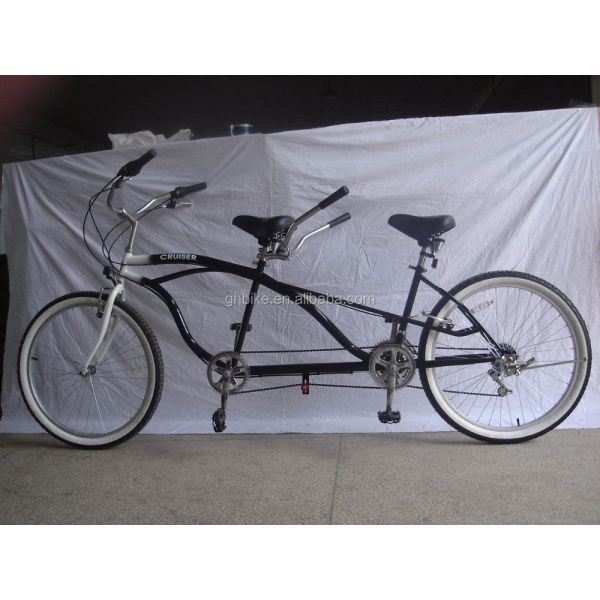 26x2.125 Tyre Aluminum Alloy Rim 7 Speed Adult Tricycle City Bike for Tandem Riding