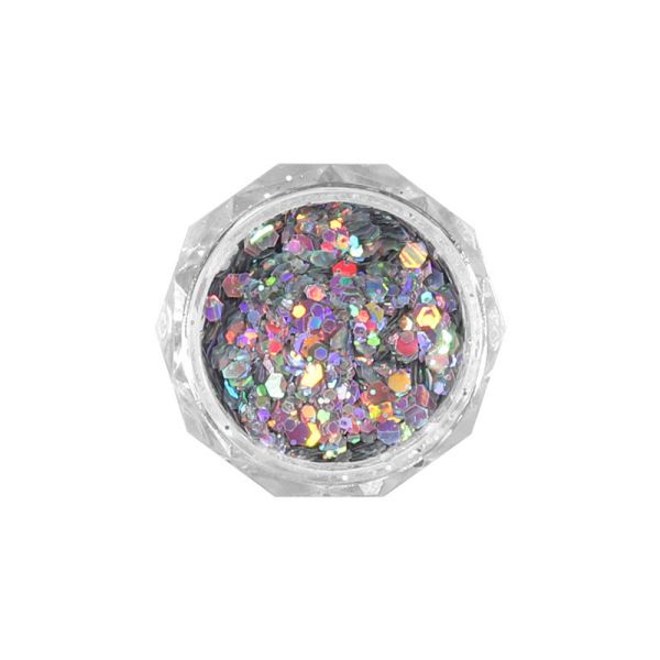 MSDS Certified Chunky Glitter Sequins for Nail Art Decoration in Pink Color Bulk