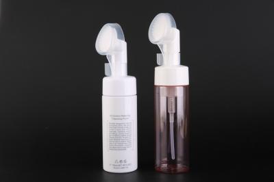 Bouteilles écumantes vides cosmétiques de savon de main avec la brosse de nettoyage 100ML 150ML 170ML 200ML de bulle de protection