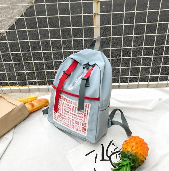 Nylon cloth shoulder bag 2018 new tide Korean fashion letter backpack UL ZZANG original old style travel bag