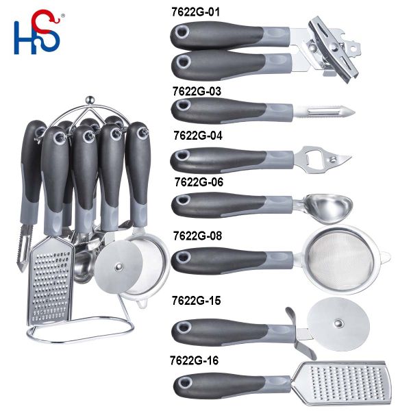 Compact Kitchen Designs Stainless Steel Cookware Set with Metal Utensils Included