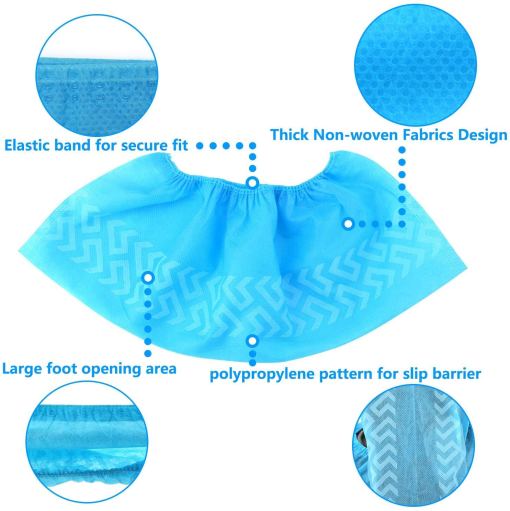 Various Thickness Disposable Shoes Cover For Family Hotel Electronics Factory