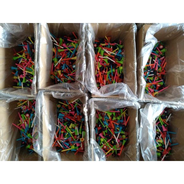 rubber golf tee , golf tees , golf tee (rubber head + plastic shaft)