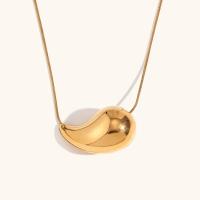 Colar de lágrimas de ouro de 18K 45+5cm de latão