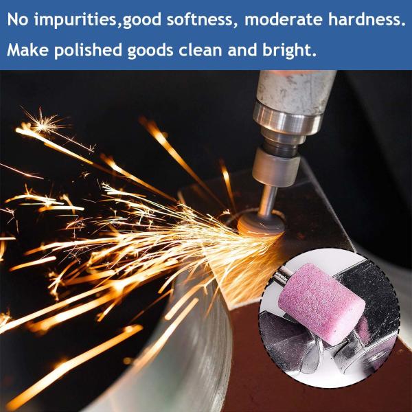 100pcs Abrasive Mounted Stone Grinding Wheel 1/8(3mm) Shank Head Mounted