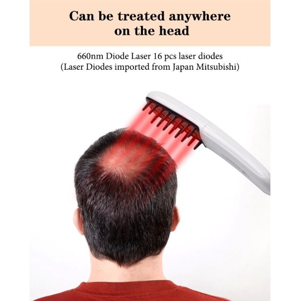 5W Home 660NM Hair Growth Massage Comb