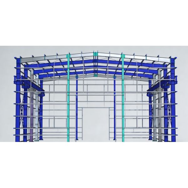 Industrial Seamless Frame Steel Structure Office Building Prefab Workshop Warehouse
