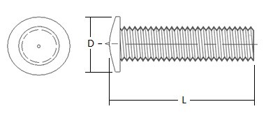 Pièces de rechange automatiques de voiture de l'acier inoxydable M3-M8 de goujon de la soudure ENISO13819