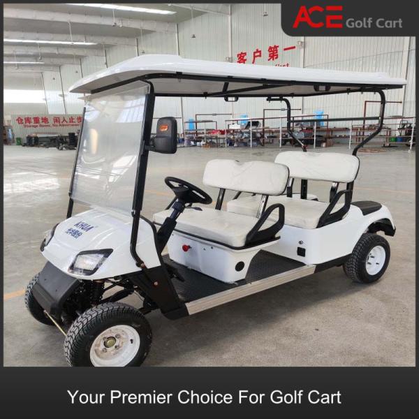 Compact Chargeable Electric Golf Buggy 14inch Tire Size 80 - 100km Traveling Range