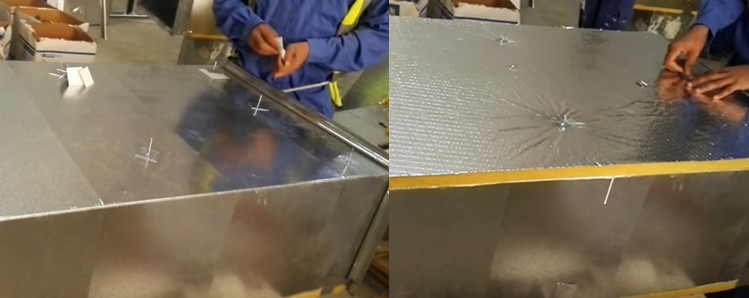 ручка длины 114mm на штырях изоляции в системах Hvac кондиционирования воздуха