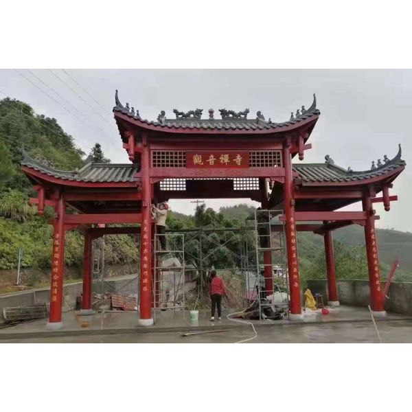 Grey Temple Flat Clay Roof Tiles