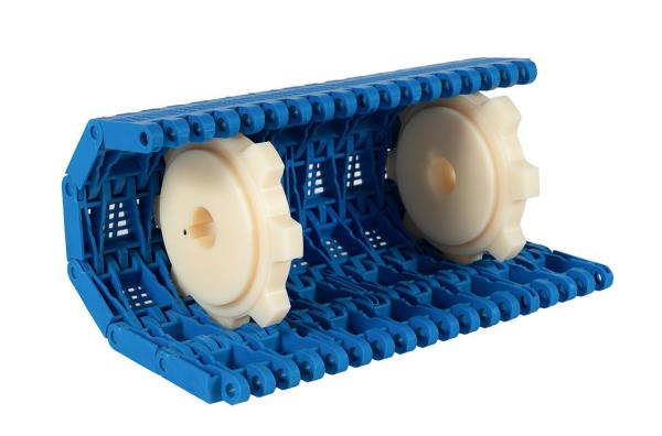 Cinturão transportador de plástico PVC PU Rolha modular de plástico resistente ao desgaste