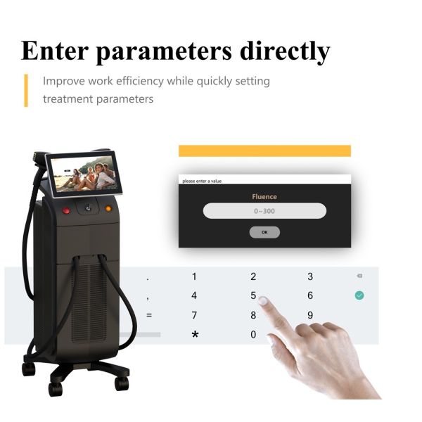 Ergonomic Diode Laser Hair Removal Device Providing Consistent Energy Output and Uniform Spot Size for Effective Results