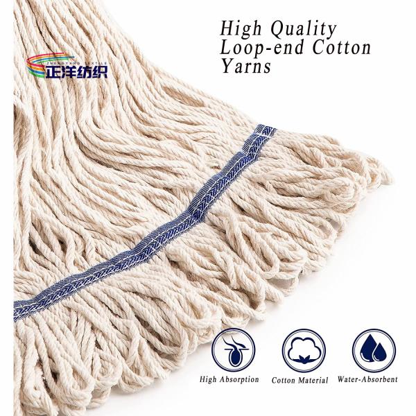 Balai en aluminium de nettoyage de fils de coton 4PLY de longueur du balai 107-178cm de coton télescopique