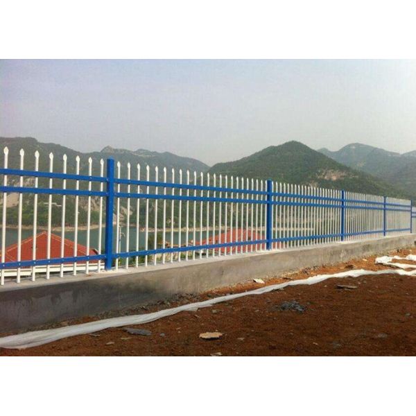 Powder Coated Zinc Steel Tubular Fence For Public Facilities Fences
