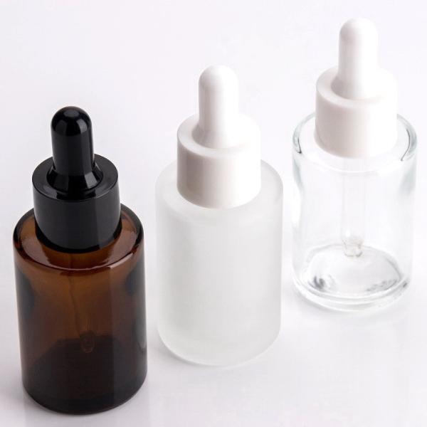 30ml Small Glass Dropper Bottles For Skin Care Products Anti Dust Easy To Carry