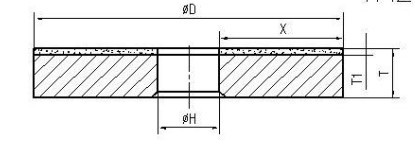 Good Surface Finish Vitrified Bond Grinding Wheel Double Disc Surface Wheel