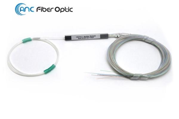 PON Networks Fiber Optic Coupler Splitter 1x8 Mini Tube Colored Or White