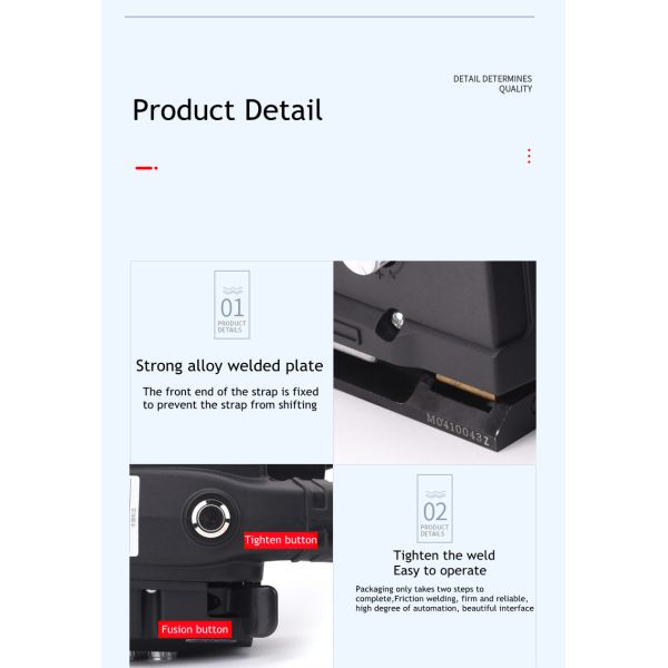 Rechargeable Lithium Battery Powered Automatic Strapping Machine for V3 Carton Pallets
