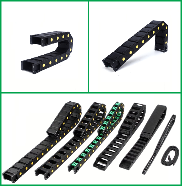 H35x250 Bridge Towline Yellow Strength Machine Tool Accessories Nylon Cable Tow Chain