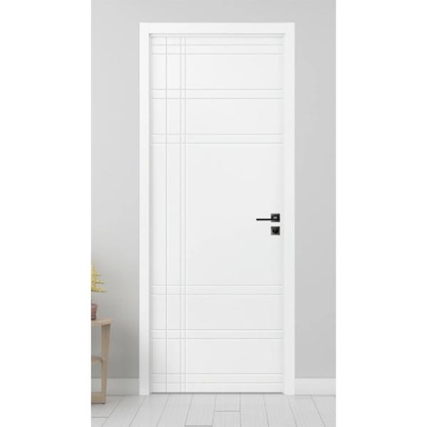 Porta de revestimento de PVC UPVC personalizada com cor opcional e largura do quadro da janela de 70 mm