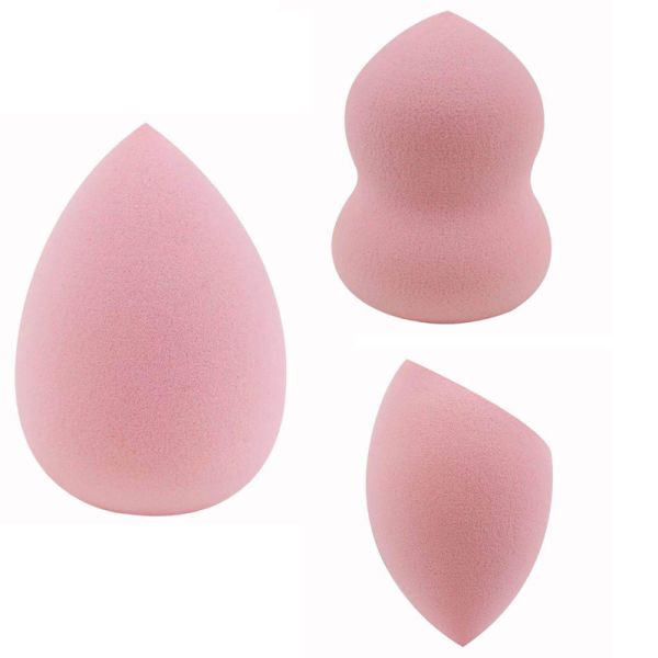 3 Pieces Makeup Egg Sponge Puff Cosmetic Microfiber Spong Egg Foundation Powder Makeup Egg Sponge