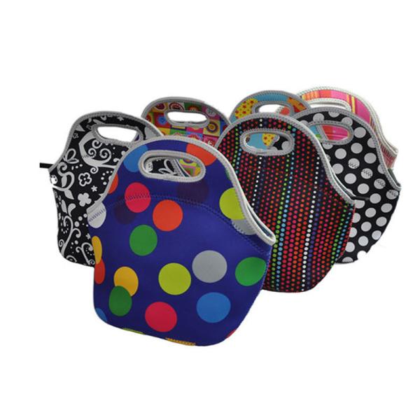 Factory price 2-5mm neoprene  cooler  bag portable  picnic insulated  bag reusable lunch bag portable tote for  food  carry case