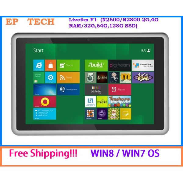 Free shipping!! 32/64-bit Tablet PC Win7/Win8 OS Atom N2800/N2600 Dual Core 1.86GHz 3G