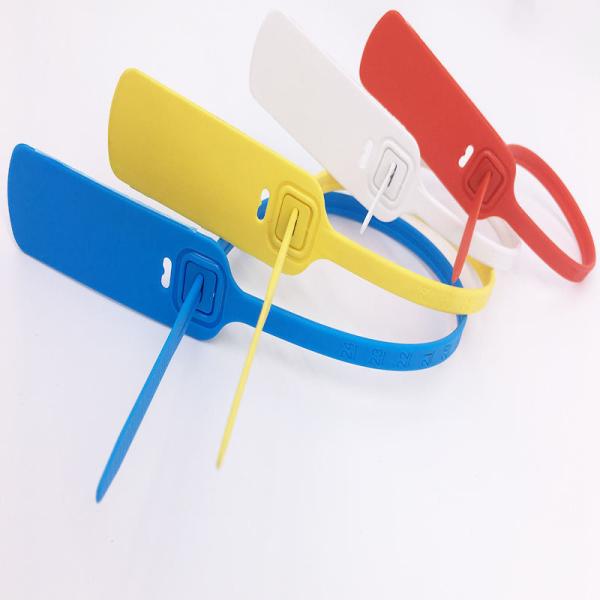 Disposable Plastic Tamper Proof Self Seal Lock Customized Logo Plastic Strip Seals Plastic Seal 30cm For Bank