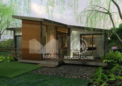 A casa pré-fabricada moderna do conjunto rápido dirige corrosão altamente isolada do uso da família a anti