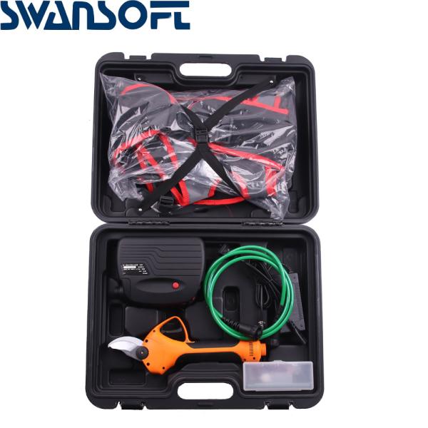 SWANSOFT Electric Pruning Shears 35mm Garden Electric Pruner With Extension Bar Electric Pruning Shears