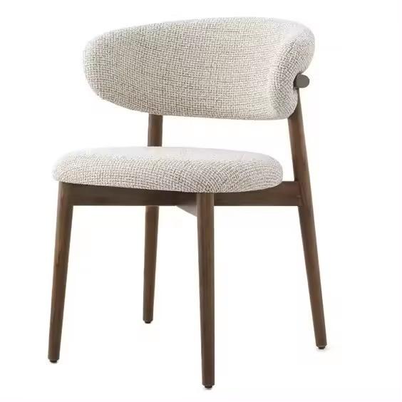 Indoor Black Wood Dining Room Chairs Velvet Fabric With Metal Legs