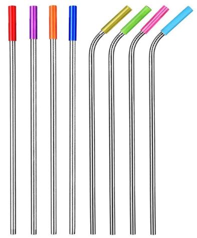 Food Grade Flexible Silicone Tubing Straw Sleeve Tip Round Shape FDA SGS Certificated