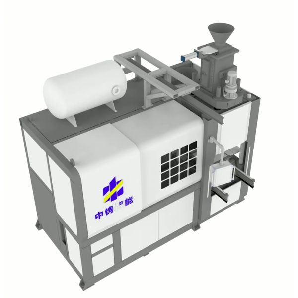 Flaskless Top Bottom Blowing Green Sand Moulding Machine Customizable