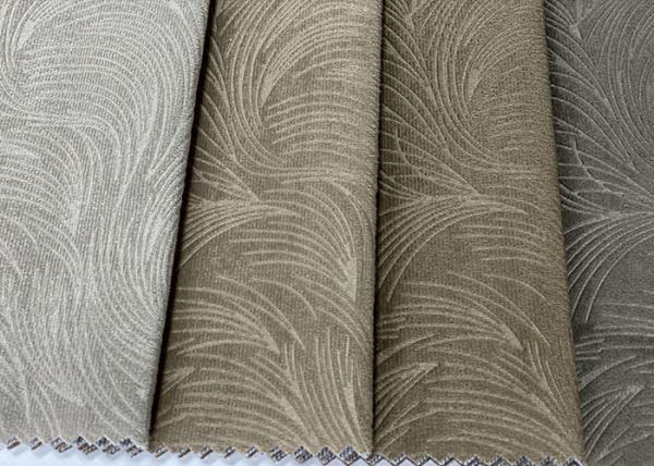 Tela impermeável de veludo da mobília decorativa da tela de estofamento de veludo da neutralização