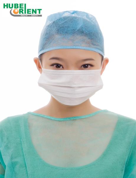 Odorlees descartável não tecido Facemask 3ply com o Earloop branco/azul/verde